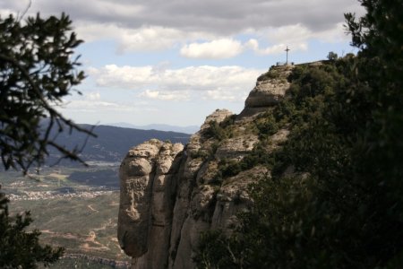 Mooie rotsen op de berg Montserrat 50 km buiten Barcelona